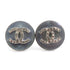 CC Logo Clip-On Earrings Silver-Tone Metal