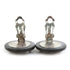 CC Logo Clip-On Earrings Silver-Tone Metal