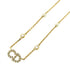 Claire Di Lune Pendant Necklace Clear Gold White