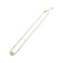 Claire Di Lune Pendant Necklace Clear Gold White