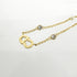 Claire Di Lune Pendant Necklace Clear Gold White
