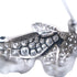Brooch 18K Yellow Gold and Platinum with Diamonds and Emeralds