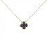 Vintage Alhambra Pendant Necklace 18K Yellow Gold
