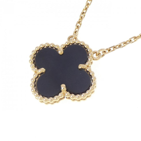 Vintage Alhambra Pendant Necklace 18K Yellow Gold