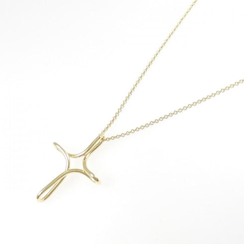 Infinity Cross Pendant Necklace 18K Yellow Gold