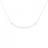 T Smile Pendant Necklace 18K White Gold