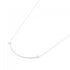 T Smile Pendant Necklace 18K White Gold