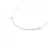 T Smile Pendant Necklace 18K White Gold