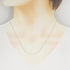 T Smile Pendant Necklace 18K White Gold
