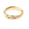 Vendome Louis Cartier Band Ring 18K Tricolor Gold