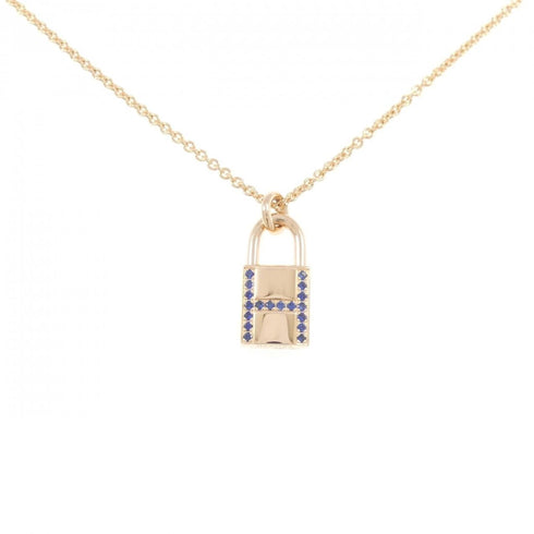 Kelly Pendant Necklace 18K Rose Gold with Sapphire