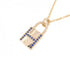 Kelly Pendant Necklace 18K Rose Gold with Sapphire