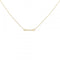 Fleur de Lis Stem Pendant Necklace 18K Yellow Gold