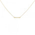 Fleur de Lis Stem Pendant Necklace 18K Yellow Gold