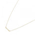 Fleur de Lis Stem Pendant Necklace 18K Yellow Gold