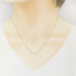 Fleur de Lis Stem Pendant Necklace 18K Yellow Gold