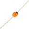 Lucky Spring Closed Wing Ladybug Bracelet 18K Rose Gold
