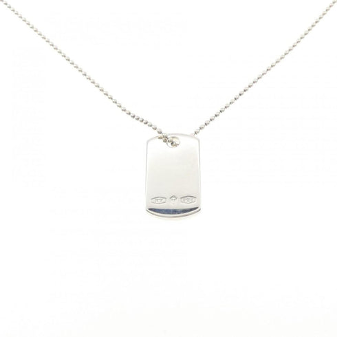 1837 Makers I.D. Tag Pendant Necklace Sterling Silver
