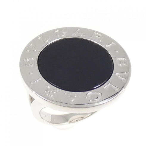 Band Ring 18K White Gold with Onyx