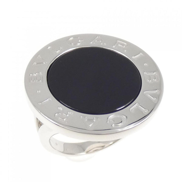 Band Ring 18K White Gold with Onyx