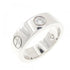 Band Ring 18K White Gold with Diamond