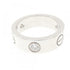Band Ring 18K White Gold with Diamond