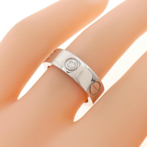 Band Ring 18K White Gold with Diamond