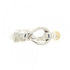 Flat Wire Love Knot Ring Sterling Silver and 18K Yellow Gold