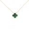 Vintage Alhambra Pendant Necklace 18K Yellow Gold