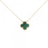 Vintage Alhambra Pendant Necklace 18K Yellow Gold