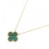 Vintage Alhambra Pendant Necklace 18K Yellow Gold