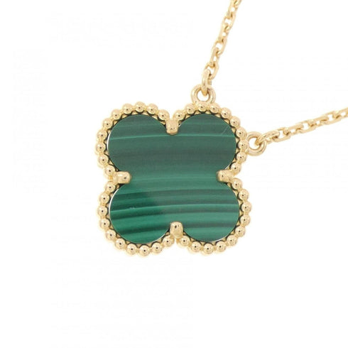 Vintage Alhambra Pendant Necklace 18K Yellow Gold