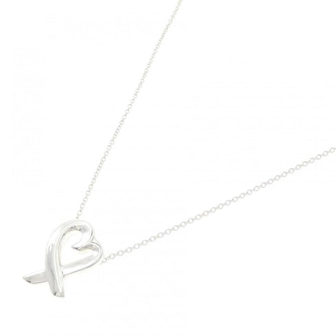 Loving Heart Pendant Necklace Sterling Silver Small
