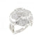 Camellia Band Ring 18K White Gold and Diamond
