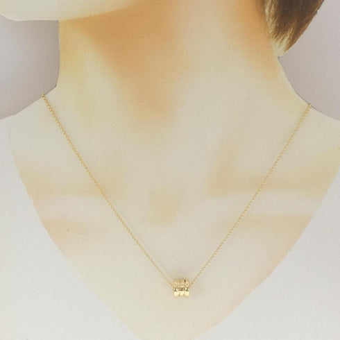 B.Zero1 Pendant Necklace 18K Yellow Gold
