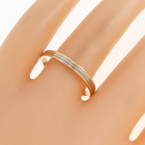 Vendome Louis Cartier Band Ring 18K Tricolor Gold