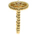 Band Ring 18K Yellow Gold with White Shell and Diamond