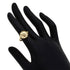 Band Ring 18K Yellow Gold with White Shell and Diamond