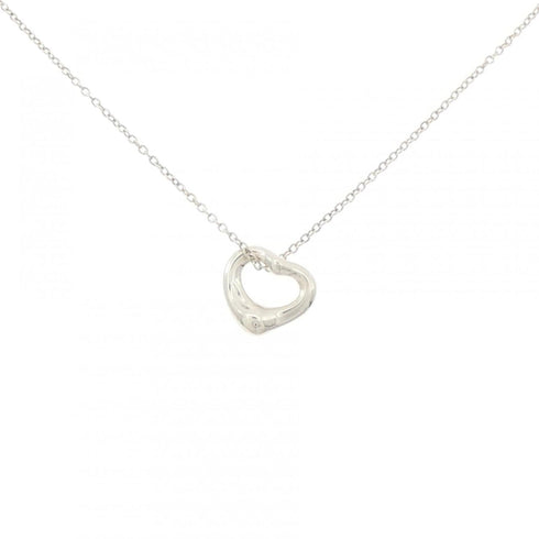 Open Heart Pendant Necklace Sterling Silver 10.8mm