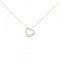 Open Heart Pendant Necklace Sterling Silver 10.8mm