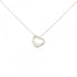 Open Heart Pendant Necklace Sterling Silver 10.8mm
