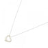 Open Heart Pendant Necklace Sterling Silver 10.8mm