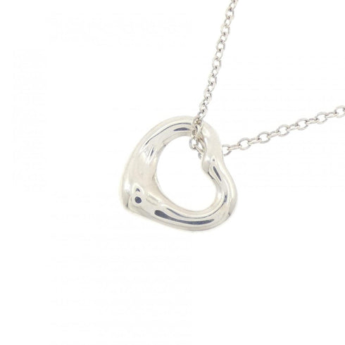 Open Heart Pendant Necklace Sterling Silver 10.8mm
