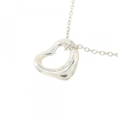 Open Heart Pendant Necklace Sterling Silver 10.8mm
