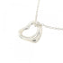 Open Heart Pendant Necklace Sterling Silver 10.8mm