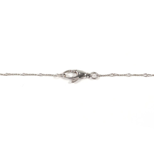Heart Interlocking G Pendant Necklace Sterling Silver