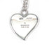 Heart Interlocking G Pendant Necklace Sterling Silver