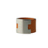 Lurie Ring Metal and Swift Leather