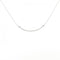 T Smile Pendant Necklace 18K White Gold