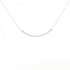 T Smile Pendant Necklace 18K White Gold